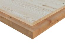 Palmako Gartenhaus MODERN GRACE 12,4+4,1 m² - 445x300 cm +137 cm Anbaudach, 56 mm Leimholz, inkl. Fußboden 28 mm * natur + farbig *