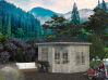 Palmako Pavillon MELANIE 9,9 m² - 330x330 cm, 44 mm, inkl. Fußboden 19 mm * natur + farbig *