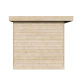 Aussensauna/Saunahaus ANITA 209,5 x 211,6 cm / inkl. selbstklebender EPDM-Bahn / Bausatz / Fichte natur