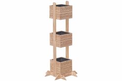 BALKO Pflanzturm Hochbeet Lärche 70x70x180 cm inkl....