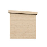 Aussensauna/Saunahaus ANITA 2-Raum  417,2 x 215,8 cm / inkl. selbstklebender EPDM-Bahn / Bausatz / Fichte natur