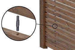 SELECT Rhombuszaun, braun 90x180 cm