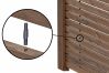 SELECT Rhombuszaun, braun 90x180 cm