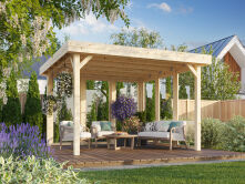 Palmako Pavillon LUCY 12,2 m² - 349x349 cm, 12x12 cm...