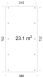 Palmako Carport KARL 23,1 m² - 315x732 cm, Leimholz-Pfosten 12x12 cm * natur + farbig *