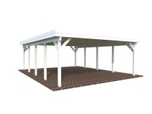 Palmako Carport KARL 40,6 m² - 555x732 cm, Leimholz-Pfosten 12x12 cm * natur + farbig *
