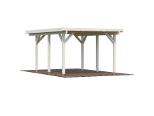 Palmako Carport KARL 11,7 m² - 315x372 cm, Leimholz-Pfosten 12x12 cm * natur + farbig *