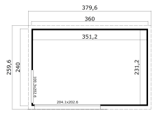 Lasita Maja Gartenhaus BUSTANI 1, 275x275cm, 28 mm,...
