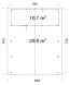 Palmako Doppelcarport ROBERT 40,6 m² mit Geräteraum  555x732 cm, 12x12 Pfosten, natur + farbig