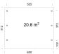 Palmako Carport KARL 20,6 m² - 555x372 cm, Leimholz-Pfosten 12x12 cm, weiß grundiert