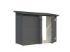 Palmako Gerätehaus Anbauschuppen LEIF 2,2 m², 16 mm, 234x95 cm, inkl. Fußboden, transparent imprägniert