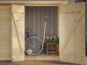 Palmako Gerätehaus Anbauschuppen LEIF 2,2 m², 16 mm, 234x95 cm, inkl. Fußboden, transparent imprägniert