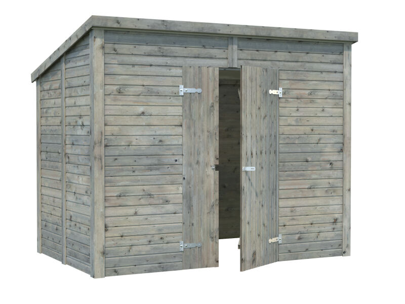 Palmako Gerätehaus LEIF 4,5 m², 16 mm, 273x170 cm, inkl. Fußboden, natur + farbig