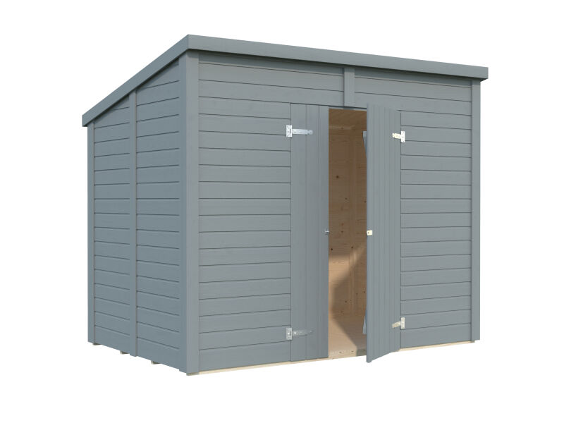 Palmako Gerätehaus LEIF 4,5 m², 16 mm, 273x170 cm, inkl. Fußboden, natur + farbig