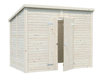 Palmako Gerätehaus LEIF 4,5 m², 16 mm, 273x170 cm, inkl. Fußboden, natur + farbig