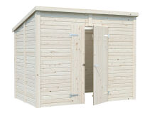 Palmako Gerätehaus LEIF 4,5 m², 16 mm, 273x170 cm, inkl. Fußboden, natur + farbig