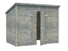 Palmako Gerätehaus LEIF 4,5 m², 16 mm, 273x170 cm, inkl. Fußboden, natur + farbig