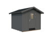Palmako Gerätehaus LUCAS 5,4 m²  233x239 cm, 16 mm, inkl. Fuboden, natur + farbig