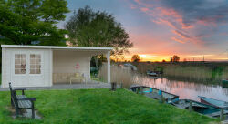 Gartenhaus ELLA 6,9+10,0 m2; 610x320 cm inkl. 360cm...