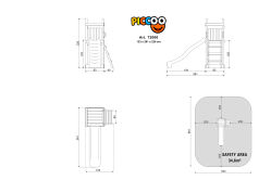 ACTIVE Spielturm Piccoo Basic 123x261x220 cm