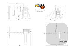 ACTIVE Spielturm Piccoo Play 354x291x220 cm