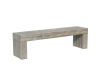 Gartenbank Holzbank CAMILLE 160x42x47 cm, kesseldruckimprägniert grau