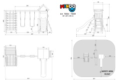 ACTIVE Spielturm Minoo Pro 447x291x258 cm