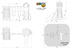 ACTIVE Spielturm Kidoo Pro 447x291x258 cm