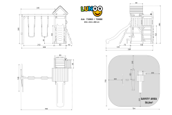 ACTIVE Spielturm Lunoo Play+ 354x334x258 cm