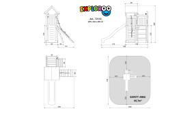 ACTIVE Spielturm Exploroo 209x334x258 cm