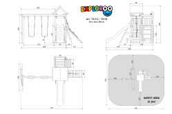 ACTIVE Spielturm Exploroo Play+ 427x334x258 cm