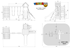 ACTIVE Spielturm Venturoo Pro 520x334x258 cm