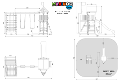 ACTIVE Spielturm Marinoo Pro 447x331x258 cm