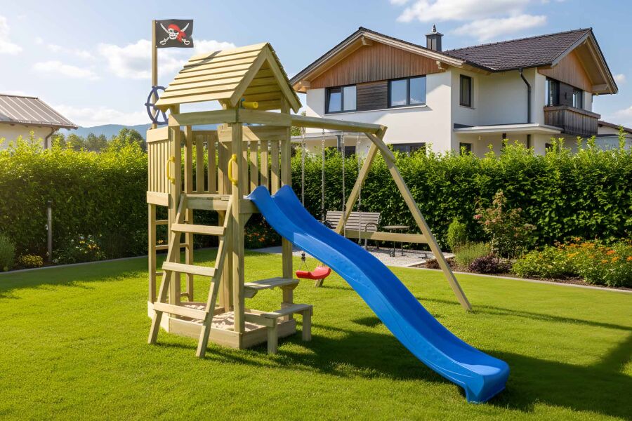ACTIVE Spielturm Porticoo Play+ 354x331x258 cm