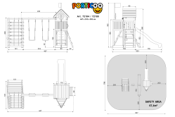 ACTIVE Spielturm Porticoo Pro 447x331x258 cm