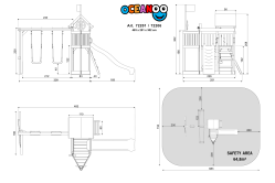 ACTIVE Spielturm Oceanoo Play 484x301x258 cm