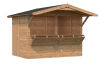 Palmako Marktstand/Verkaufsstand Stella 5,0 m²  273x190 cm, 16+32 mm, hellbraun imprägniert