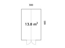 Palmako Glashaus / Gewächshaus EMILIA 13,8 m²...