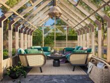 Palmako Glashaus / Gewächshaus EMILIA 13,8 m²  300x483 cm, imprägniert und lackiert