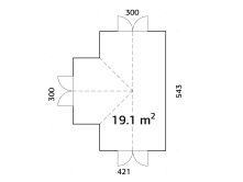 Palmako Glashaus / Gewächshaus / Orangerie EMILIA...