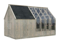 Palmako Geräteraum für Glashaus EMILIA 4,0 m²  240x187 cm  (nur passend für Emilia 5,4 + 8,2), imprägniert + lackiert