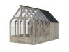 Palmako Glashaus / Gewächshaus EMILIA 5,4 m² + Geräteraum EMILIA 4,0 m², imprägniert + lackiert