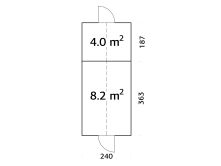 Palmako Glashaus / Gewächshaus EMILIA 8,2 m² +...