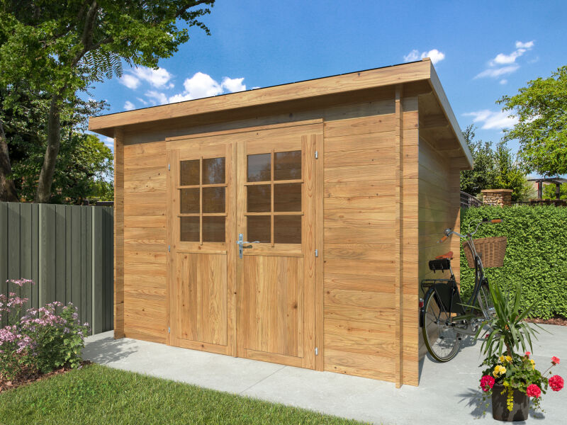 Palmako Gartenhaus ALICE 6,1 m²  338x276m, 28 mm, braun imprägniert