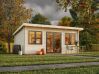 Palmako Gartenhaus LISANDRA 19,4 m²  530x380 cm, 44mm, ISO, inkl. Fußboden, Türen und Fenster Aluminium, natur + farbig