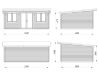 Palmako Gartenhaus LISANDRA 19,4 m²  530x380 cm, 44mm, ISO, inkl. Fußboden, Türen und Fenster Aluminium, natur + farbig