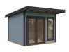 Palmako Gartenhaus AURELIA 8,4 m² - 296x300cm, 44 mm, inkl. Boden, Tür- u. Fenster Aluminium, natur + farbig