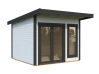 Palmako Gartenhaus AURELIA 8,4 m² - 296x300cm, 44 mm, inkl. Boden, Tür- u. Fenster Aluminium, natur + farbig