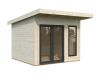 Palmako Gartenhaus AURELIA 8,4 m² - 296x300cm, 44 mm, inkl. Boden, Tür- u. Fenster Aluminium, natur + farbig
