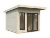 Palmako Gartenhaus AURELIA 8,4 m² - 296x300cm, 44 mm, inkl. Boden, Tür- u. Fenster Aluminium, natur + farbig